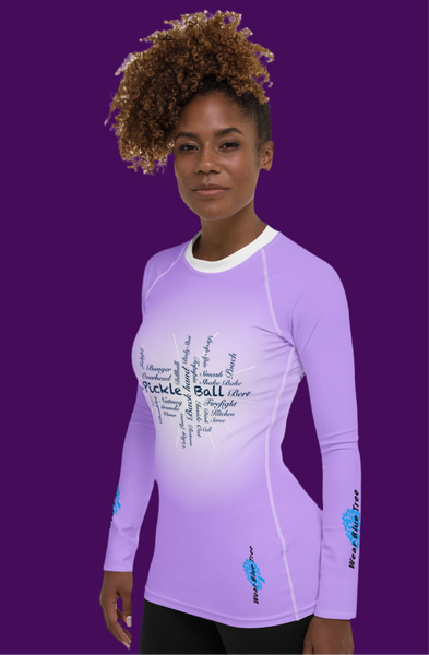 Pickleball Lavender - Long Sleeve Shirt UPF 50+ Fun in the sun