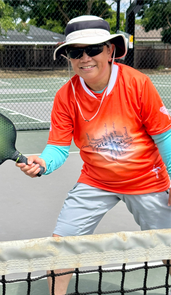 Pickleball Delight - Orange glow