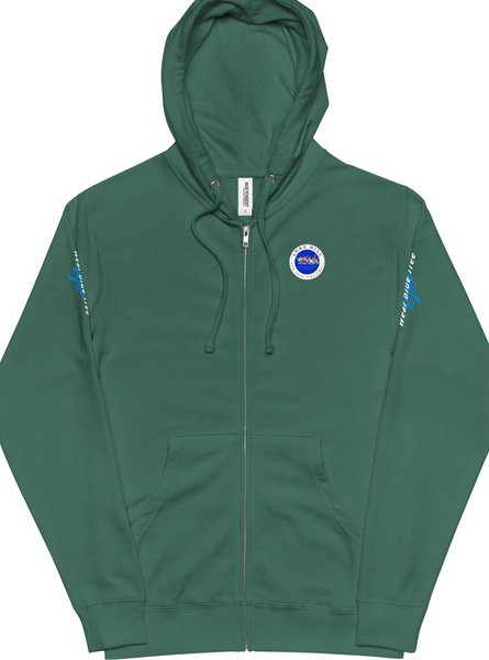 Lone Hill - Unisex fleece zip up hoodie