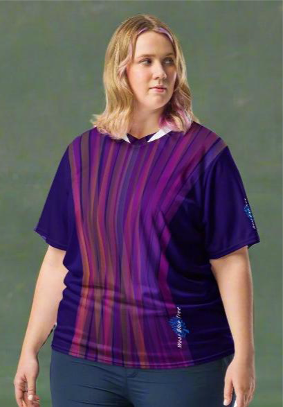 Rainbow Short Sleeve Sport Top - Slim Look - NEW!