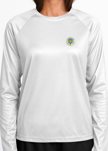 CPC Logo - Women's White Long Sleeve Performance Shirt