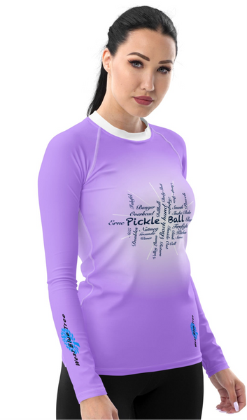 Pickleball Lavender - Long Sleeve Shirt UPF 50+ Fun in the sun