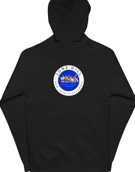 Lone Hill - Unisex fleece zip up hoodie