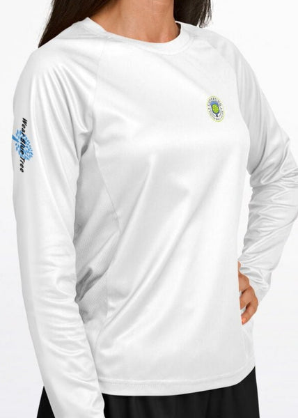 CPC Logo - Women's White Long Sleeve Performance Shirt