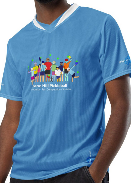 Lone Hill Pickleball - Short Sleeve Blue Shirt/Top - NEW!