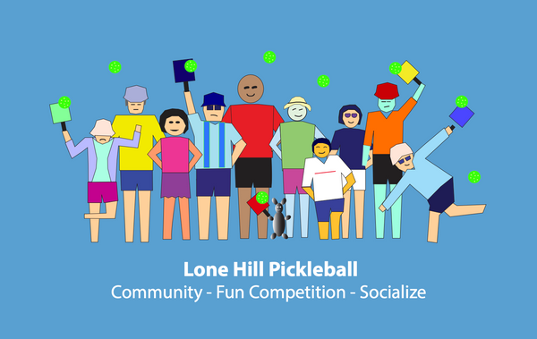 Lone Hill Blue Pickleball Long Sleeve Jersey Style