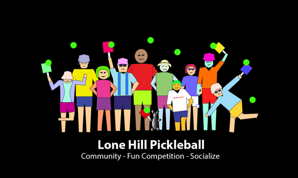 Lone Hill Pickleball - Black - NEW