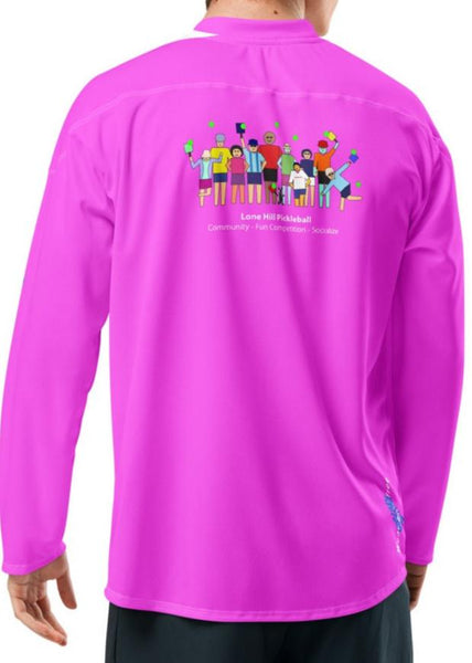 Lone Hill Pink Pickleball Long Sleeve Jersey Style