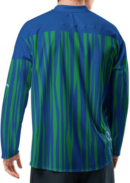 Verticle Blue/Green - Long Sleeve Jersey Style - NEW!