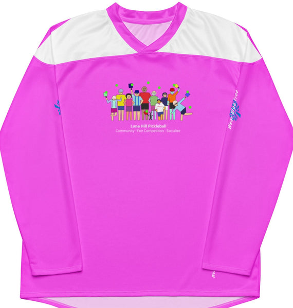 Lone Hill Pink Pickleball Long Sleeve Jersey Style