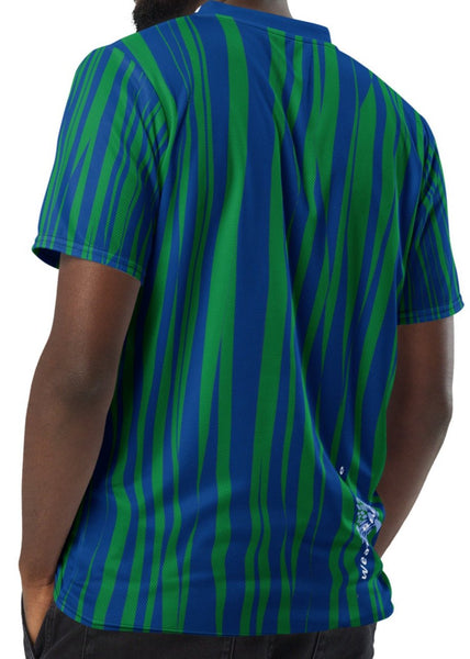 Verticle Blue/Green Sport Shirt