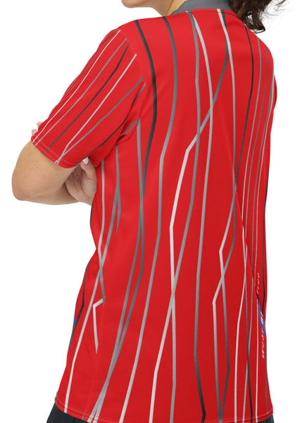 Verticle Red X Sport Shirt