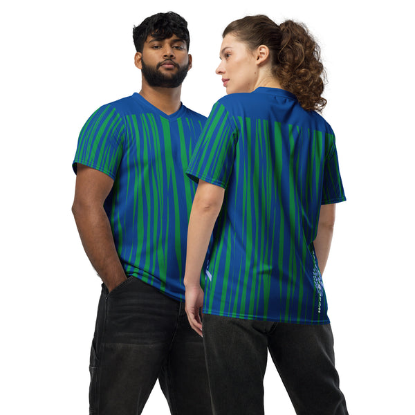 Verticle Blue/Green Sport Shirt