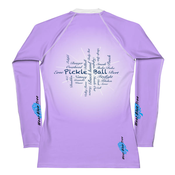 Pickleball Lavender - Long Sleeve Shirt UPF 50+ Fun in the sun