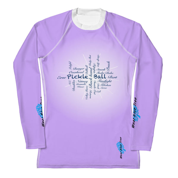 Pickleball Lavender - Long Sleeve Shirt UPF 50+ Fun in the sun