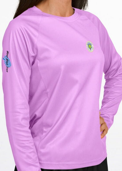 CPC Logo - Women's Pink Long Sleeve Performance Shirt