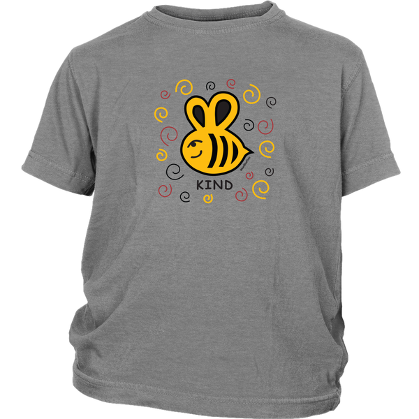 Bee Kind = Kids Tee Shirt - Wear Blue Tree