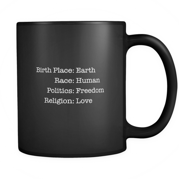 Birth Place - Black Mug - Wear Blue Tree