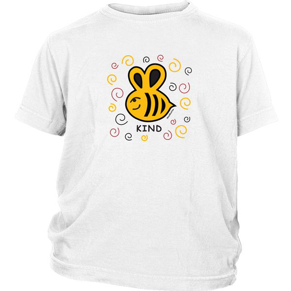 Bee Kind = Kids Tee Shirt - Wear Blue Tree