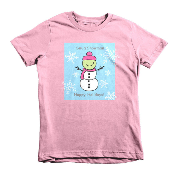 Snug Snowman - Age 2, 4, 6 kids t-shirt - Wear Blue Tree