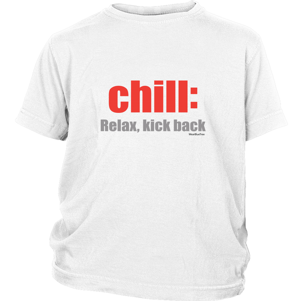 Chill - Youth Tee Shirt - Wear Blue Tree