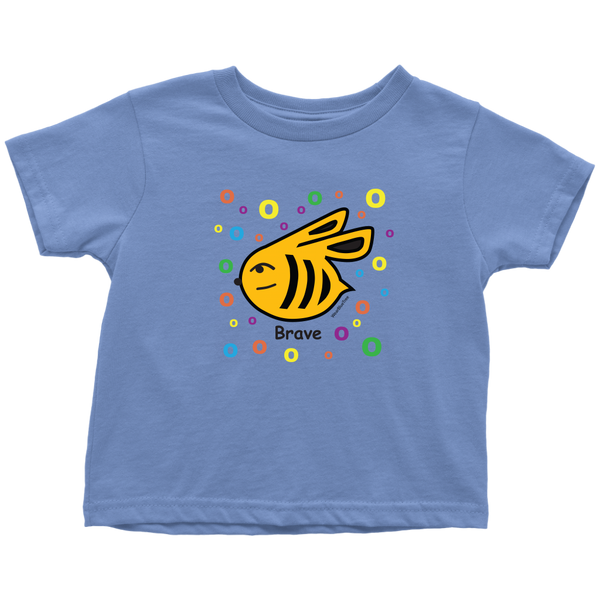 Bee Brave - Toddler Tee Shirt - Wear Blue Tree
